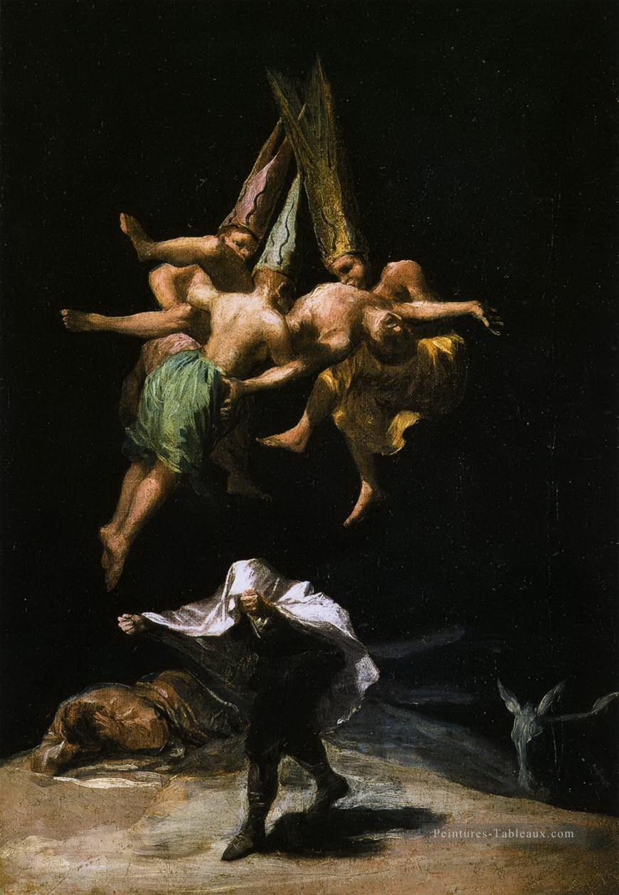 Sorcières dans l’air Francisco de Goya Peintures à l'huile